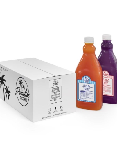 Slush syrup mix 2 flavour carton