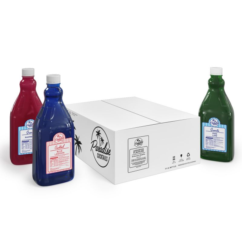 Slush syrup mix 3 flavour carton