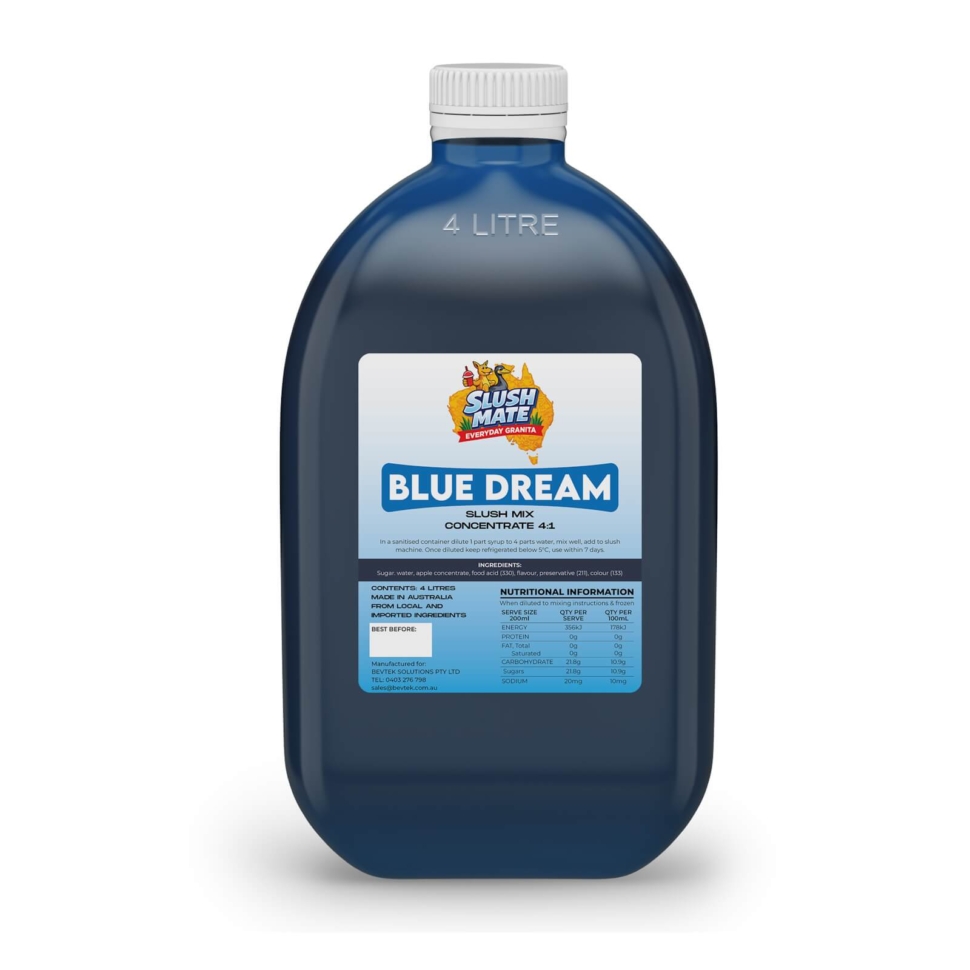 Slush Mate Everyday Granita Blue Dream 4L syrup bottle