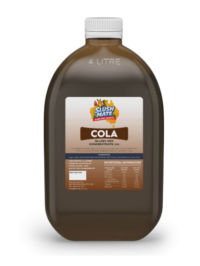 Slush Mate Everyday Granita – Cola 4L value syrup (4:1 mix ratio)