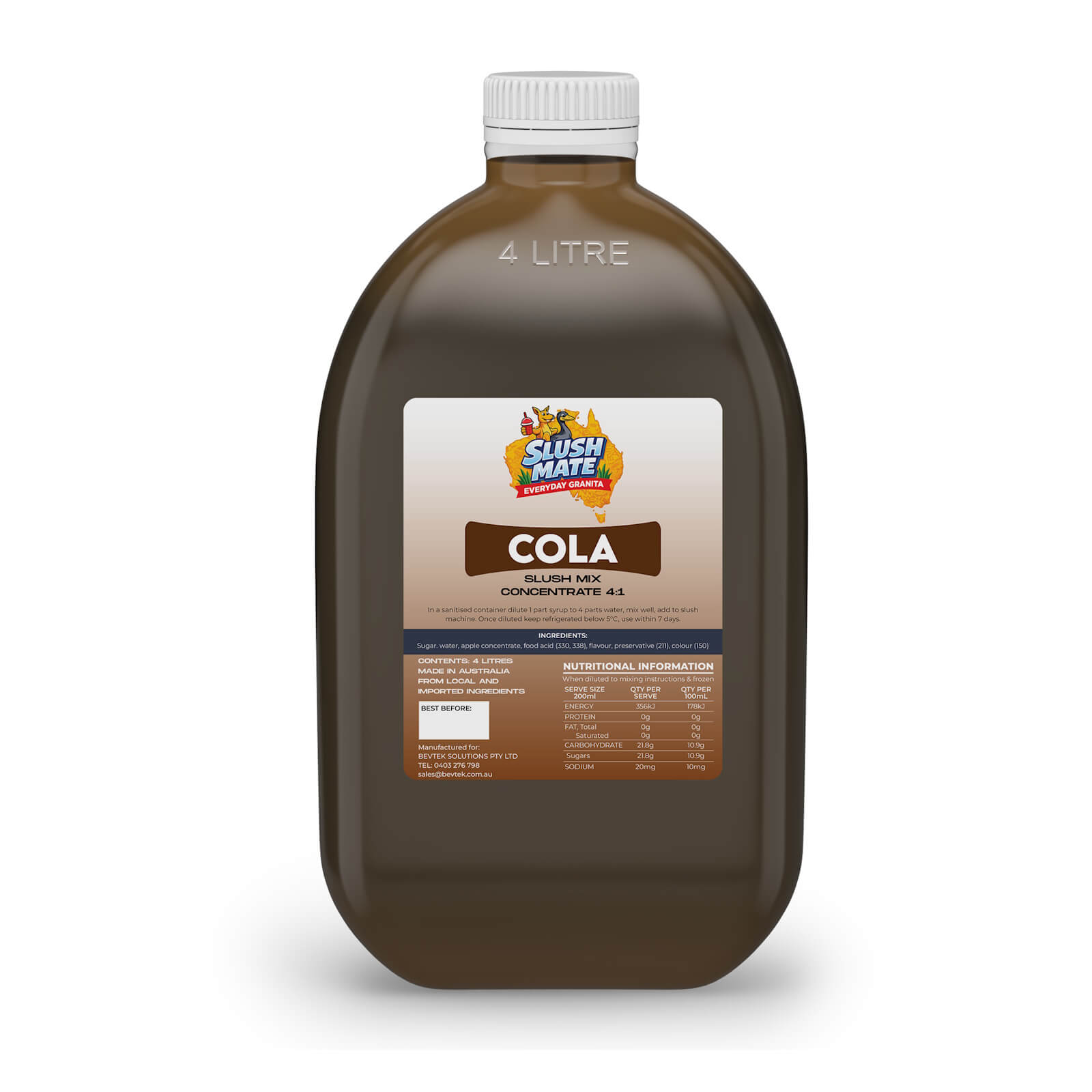 Slush Mate Everyday Granita – Cola 4L (4:1) Syrup - Image 2