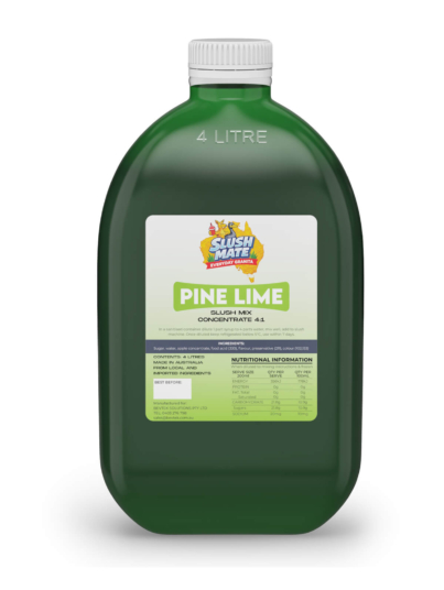 Slush Mate Everyday Granita Pine Lime 4L syrup bottle