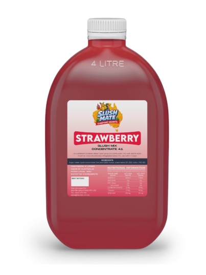 Slush Mate Everyday Granita Strawberry 4L syrup bottle