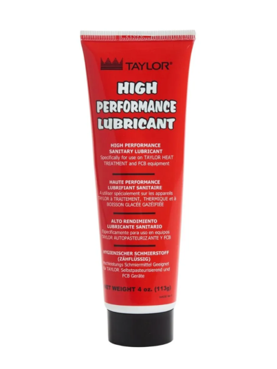 Taylor Red Lube 113g high performance food grade sanitary lubricant tube for heat treatment and frozen beverage machines.