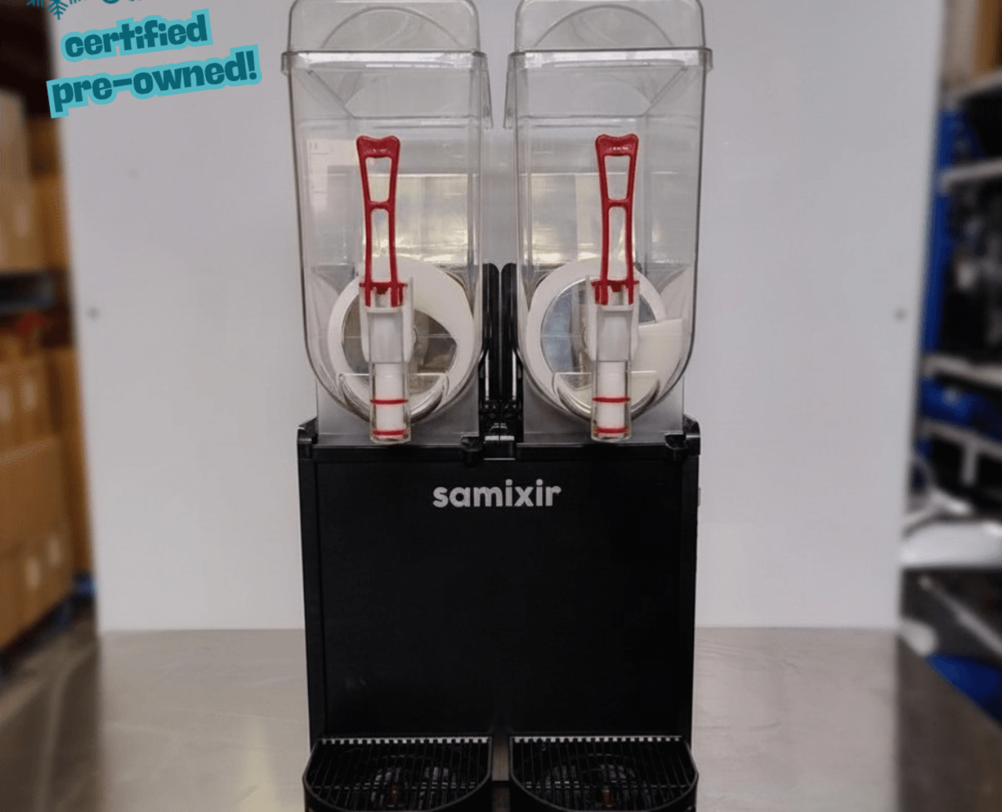 Samixir Slush Twin certified pre-owned twin bowl slush machine with 2 x 12L bowls for commercial frozen drink service