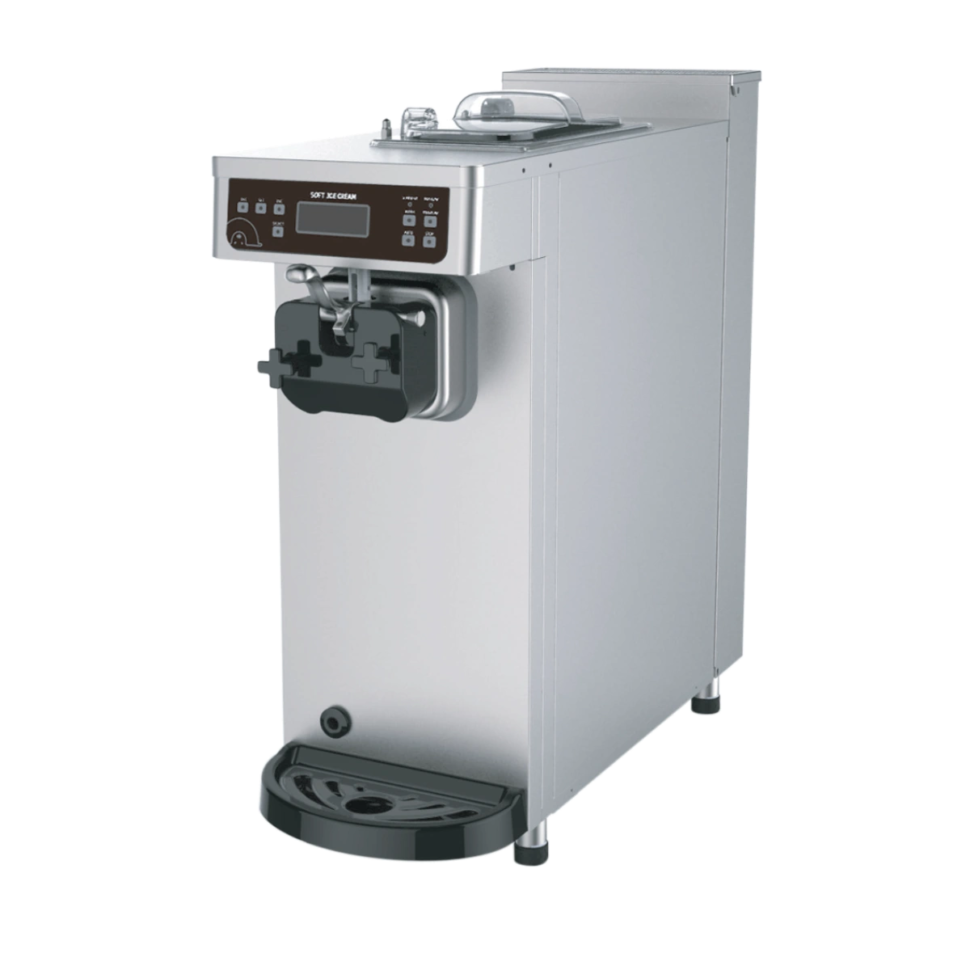 Icetro ISI-161T slim mini single flavour soft serve machine with 3L hopper and 1.4L cylinder, supplied by Slush WA