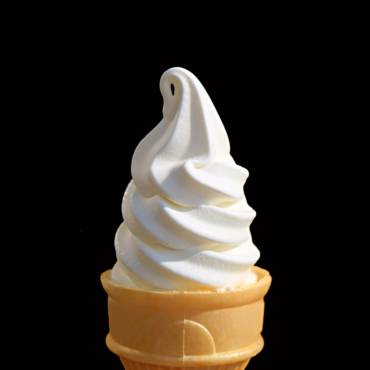 Classic vanilla soft serve cone made with D301 Twist n Creamy powder – Slush WA Perth